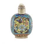 Chinese Cloisonné Enamel Snuff Bottle Qing Dynasty