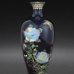 A small cloisonné enamel vase By Hayashi Kodenji, late 19th/early 20th century