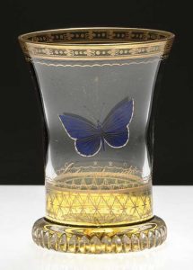 A VIENNA TRANSPARENT-ENAMELLED BEAKER (RANFTBECHER) 19TH CENTURY