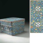 A RARE LARGE CHINESE IMPERIAL CLOISONNE ENAMEL SQUARE ICE CHEST QIANLONG PERIOD (1736 - 1795)