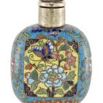 Chinese Cloisonné Enamel Snuff Bottle Qing Dynasty