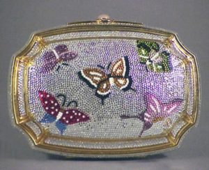 Judith Leiber Crystal Butterfly Clutch