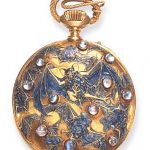 A RARE ART NOUVEAU "BUTTERFLIES AND BATS" POCKETWATCH, BY RENE LALIQUE