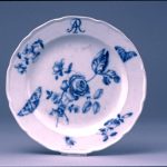 Plate; hard-paste porcelain