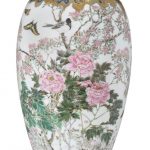 A TALL OVOID PORCELAIN VASE