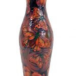 A Moorcroft Flambe Butterfly vase, circa 2018