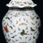 A FAMILLE-ROSE 'BUTTERFLY' JAR AND COVER MARK AND PERIOD OF GUANGXU