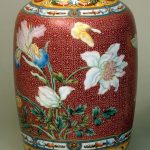 Vase of porcelain painted with enamels, 1736-1795, Qianlong period, Chinese