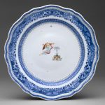 Plate ca. 1785 Chinese, for American market